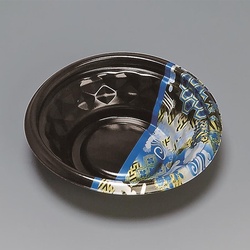 どんぶり容器 福丸丼 160H ひとえ青 福助工業