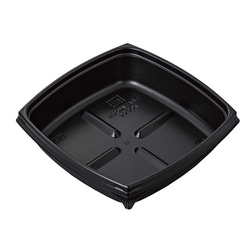 弁当容器 PIC550中皿A黒 北原産業
