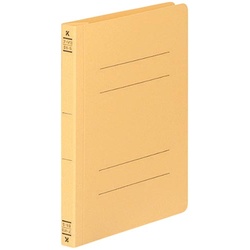 フラットファイルＶ樹脂とじ具　Ｂ６縦　黄　１０冊