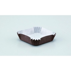 ベーキングカップ 純白ペット 角型 茶ベタ 角 78×78×20H 伊藤景パック産業