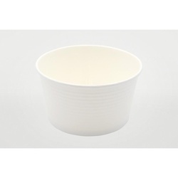 パックスタイル スープカップ 耐熱紙カップ850 エンボス 白 本体