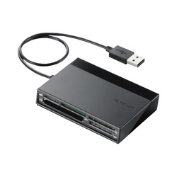 カードリーダー　ＵＳＢハブ３ポート付　ブラック×３