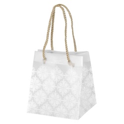 ポリ手提げ クラシックフロストバッグ-XS(10枚) ヘッズ