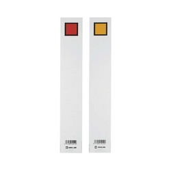 キングファイル背見出紙　Ａ４縦３０ｍｍ用赤／黄Ｘ５