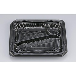 シーピー化成 弁当容器 CZラプレ8S-1 BS黒 本体