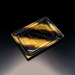 リスパック 刺身容器 バイオPS 美枠 25-18B しょうえい金 本体