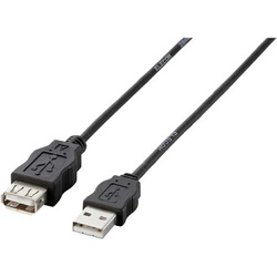 ＵＳＢ延長ケーブル　１ｍ　黒