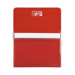 マグネットポケットＡ４１８０×２３０ｍｍ赤Ｘ３