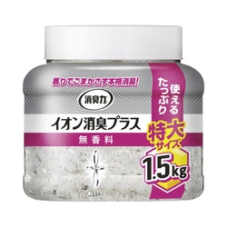 消臭力クリアビーズイオン消臭＋　本体１５００ｇ×３
