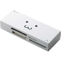 カードリーダー　ＵＳＢ２．０　ケーブル収納　白×３