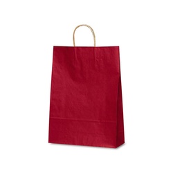 紙手提袋 1854 自動紐手提袋 T-8 カラー(赤) ベルベ