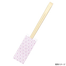 割箸 HANAシリーズ差し込み箸HANAミニ菫 竹天削箸先細21cm 九州紙工