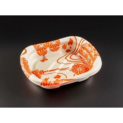 リスパック 惣菜容器 ホット ほんわか 16-13B あさいと朱 本体