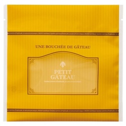 チャック付き袋 プチガトーイエロージップスタンドバッグ-3(50枚) ヘッズ