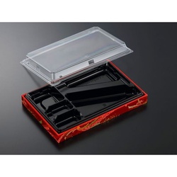 中央化学 折箱 CWA 27-17V 黒-ちぎり (ボ) 蓋セット