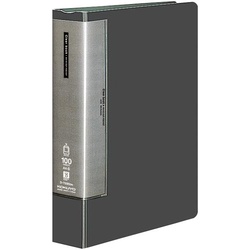クリヤーブックＷＣ　固定式Ａ４タテ１００枚濃灰５冊