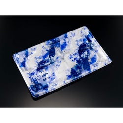 リスパック 刺身容器 わざ盛40B 氷晶青 本体