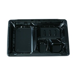 弁当容器 MS角弁 23-17-1 黒 本体 エフピコチューパ