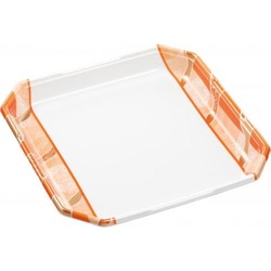 発泡トレー しゃぶしゃぶ5人浅LS 鮮彩オレンジ エフピコ