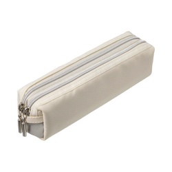 ダブルファスナーＭ　リュクスカラーホワイトｘ２