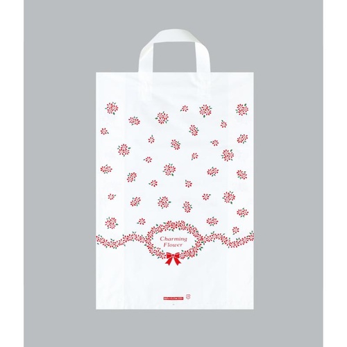 ポリ手提袋 カルチャーバッグ フラワー 中 福助工業