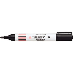 油性サインペン　ピース　中字丸芯黒１０本入
