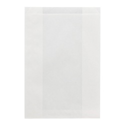 【廃番商品】HEIKO NF(ノンフッ素)耐油ガゼットパック 特大 白無地 100枚/袋