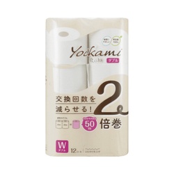 良い紙２倍巻ダブル１１４ｍｍ５０ｍ　１２巻入