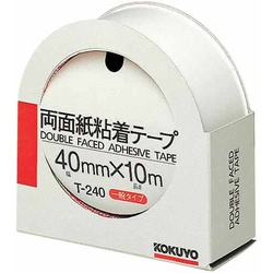両面紙粘着テープ４０ｍｍ×１０ｍ　カッター付き