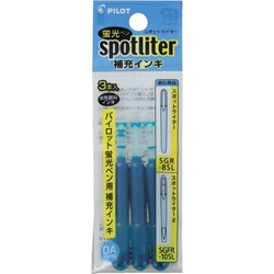 蛍光　スポットライター補充インキ　ブルー　３０本