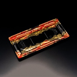 リスパック 刺身容器 バイオPS 美枠 25-12B はれひ赤 本体