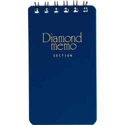 ダイヤメモ＜Ｓ＞　方眼罫　４０枚　青