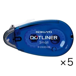 ドットライナースモール青使い切り強粘着×５