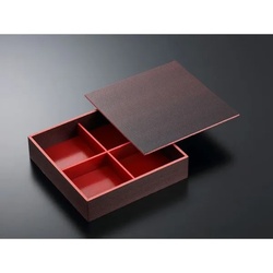 折箱 夢御膳 墨柾 4色 共蓋付 中央化学