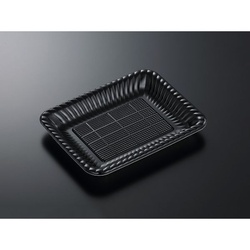 中央化学 オードブル容器 PDプレートK25-20 黒 内 本体