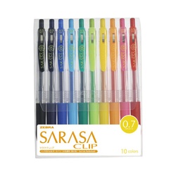サラサクリップ　０．７ｍｍ　１０色パック　Ｘ１０