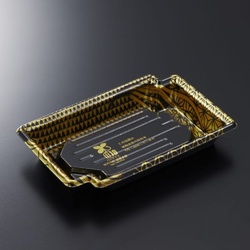 中央化学 刺身容器 BCF かく鉢 17-11 彰BK-BK 本体