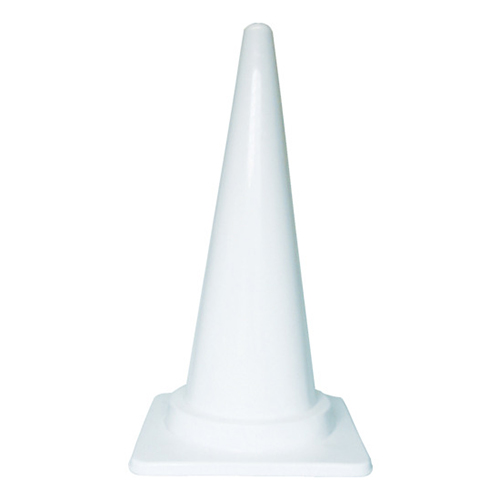 ＴＲＵＳＣＯ 安全コーン 380×380×700mm ホワイト TCCW