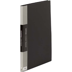 カラーベース固定式　Ｂ４縦２０ポケット　黒　１０冊