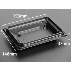 リスパック どんぶり容器 バイオデリカ 枠重 40-1B 本体 黒