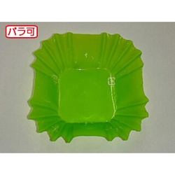 セイコー おかずカップ ラミケースOPP四角6号Lグリーン 500枚