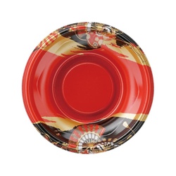 どんぶり容器 MFP-丸丼 18(V1) 本体 黒扇子内朱 エフピコ