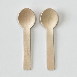 使い捨てスプーン 木製カトラリー デザートスプーン 今村紙工