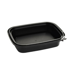 透明カップ エコロック LE-200(ヒンジタイプ)黒 本体 酒井容器