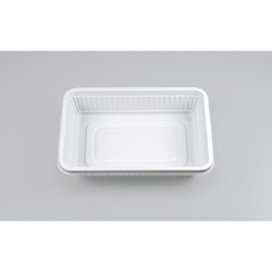 シーピー化成 弁当容器 耐熱-5 ホワイト 本体(B)