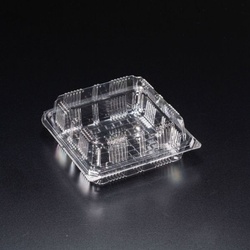 スミ 軽食容器 ユニコン LS-角4(盛) 透明