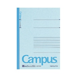 【廃番商品】キャンパスノート　Ｂ６　５ｍｍ幅細横罫　４０枚