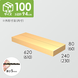【宅配100サイズ】ダンボール箱(610×230×60) 5mm A/F K5×K5