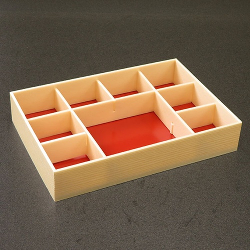 折箱 創作膳 80-55 9B 関東杉 共蓋付 アライ