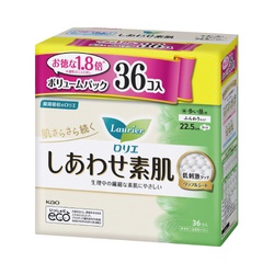 ロリエしあわせ素肌ＢＰ多い昼用２２．５羽つき３６枚